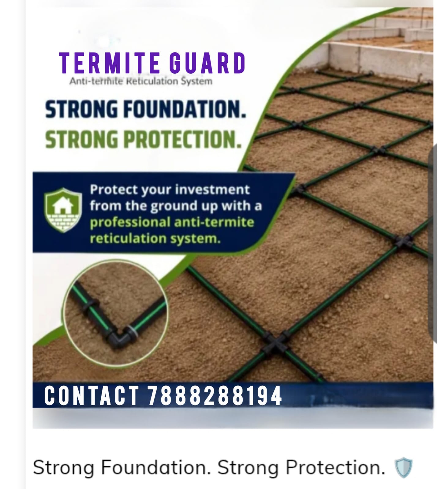 Anti-Termite Reticulation System - Underground termite pipe network